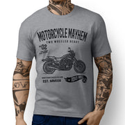 RH Mayhem Illustration For A Yamaha VMAX 1200 Original Motorbike Fan T-shirt