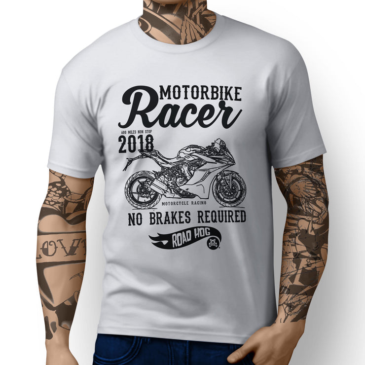 RH Racer Illustration For A Ducati SuperSport S 2017 Motorbike Fan T-shirt