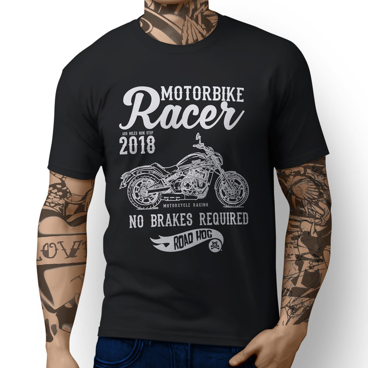 RH Racer Illustration For A Kawasaki Vulcan S 2017 Motorbike Fan T-shirt
