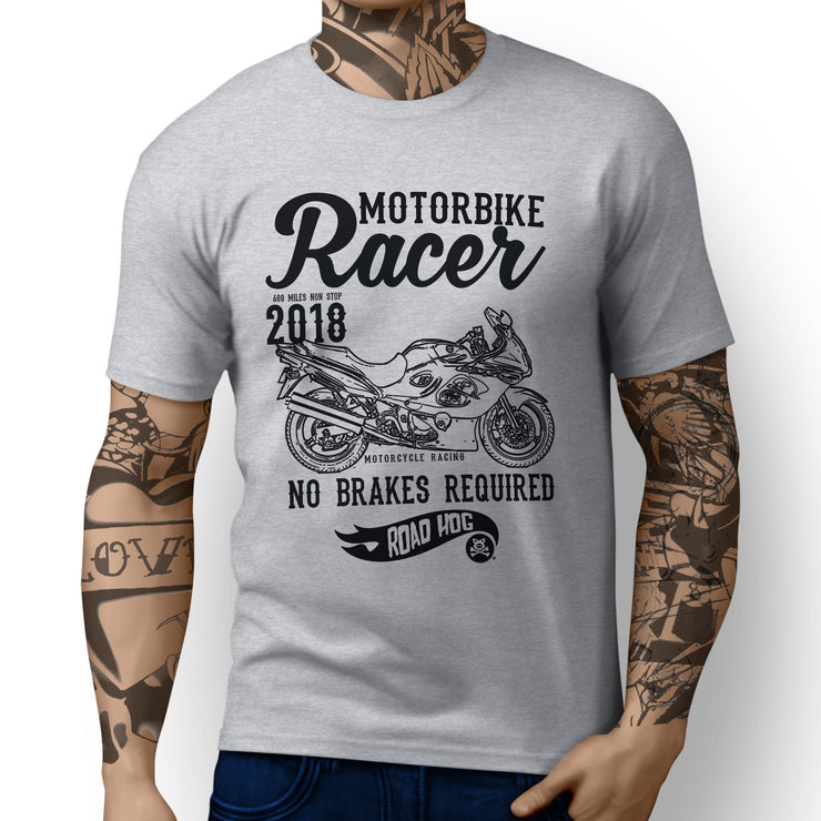 RH Racer Illustration For A Suzuki Katana GSX 750F 2007 Motorbike Fan T-shirt