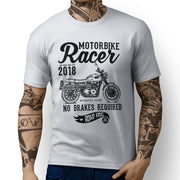 RH Racer Art Tee aimed at fans of Triumph Scrambler 2016 Motorbike