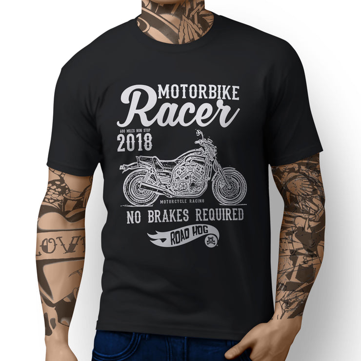 RH Racer Illustration For A Yamaha VMAX 1200 Original Motorbike Fan T-shirt