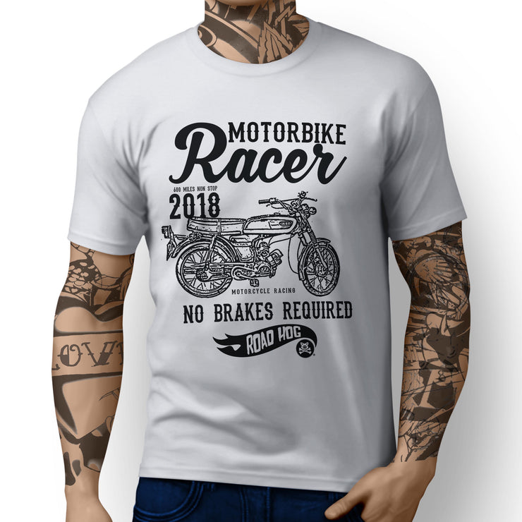 RH Racer Illustration For A Yamaha fs1e 50 Motorbike Fan T-shirt