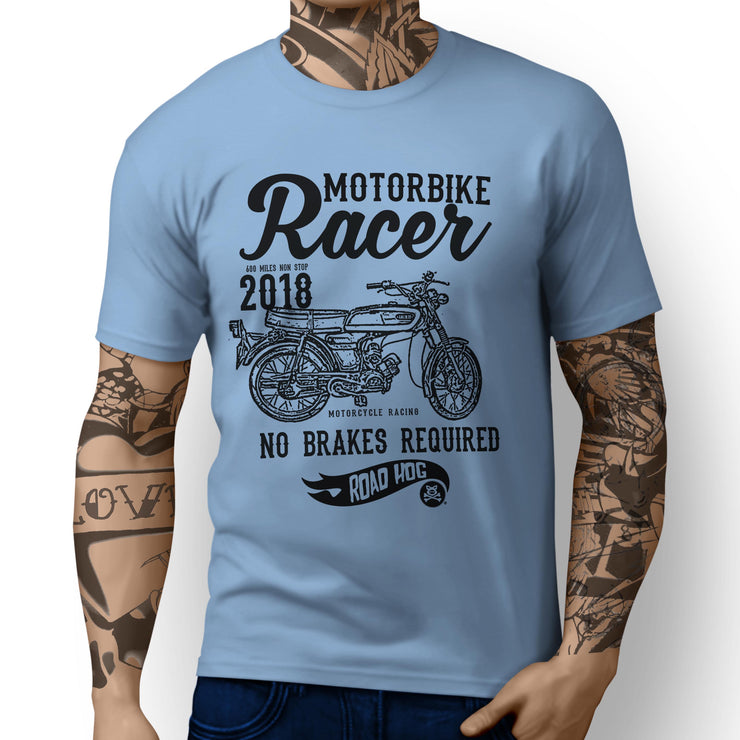 RH Racer Illustration For A Yamaha fs1e 50 Motorbike Fan T-shirt