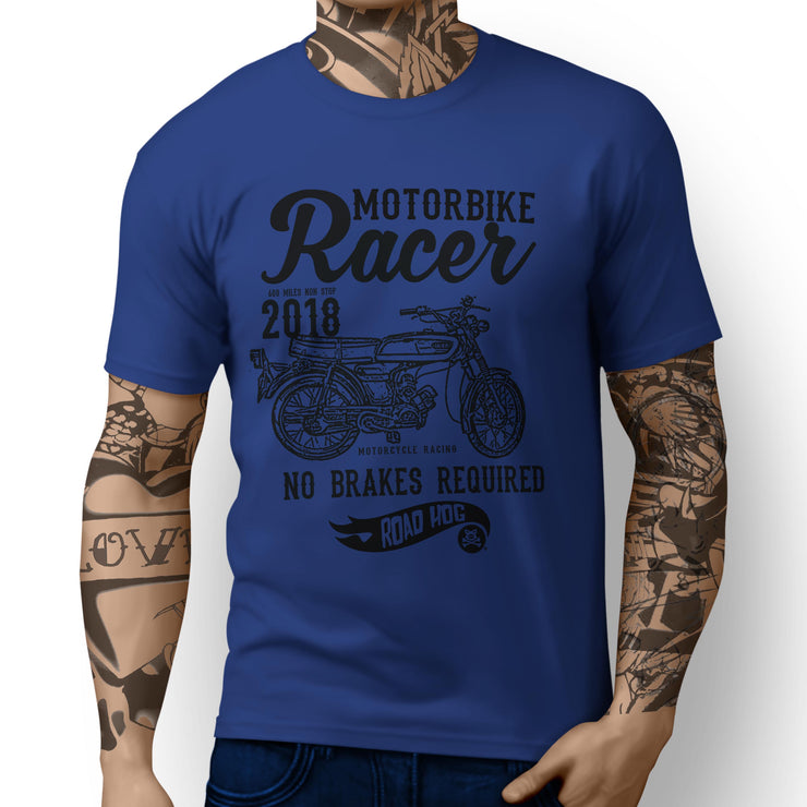 RH Racer Illustration For A Yamaha fs1e 50 Motorbike Fan T-shirt