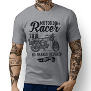 RH Racer Illustration For A Yamaha fs1e 50 Motorbike Fan T-shirt