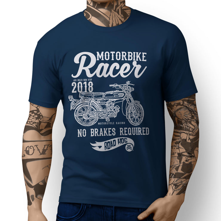 RH Racer Illustration For A Yamaha fs1e 50 Motorbike Fan T-shirt