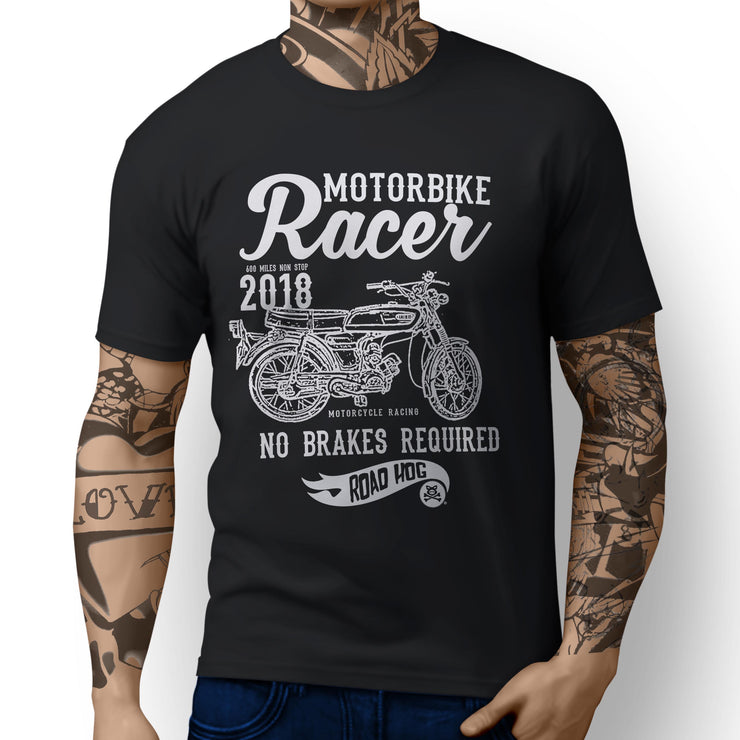 RH Racer Illustration For A Yamaha fs1e 50 Motorbike Fan T-shirt