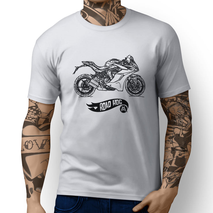 RH Simple Illustration For A Ducati SuperSport S 2017 Motorbike Fan T-shirt