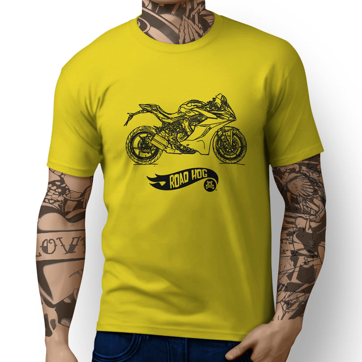 RH Simple Illustration For A Ducati SuperSport S 2017 Motorbike Fan T-shirt