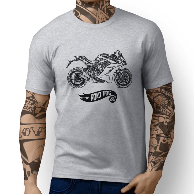 RH Simple Illustration For A Ducati SuperSport S 2017 Motorbike Fan T-shirt