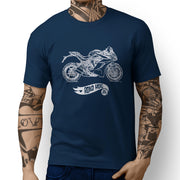 RH Simple Illustration For A Ducati SuperSport S 2017 Motorbike Fan T-shirt