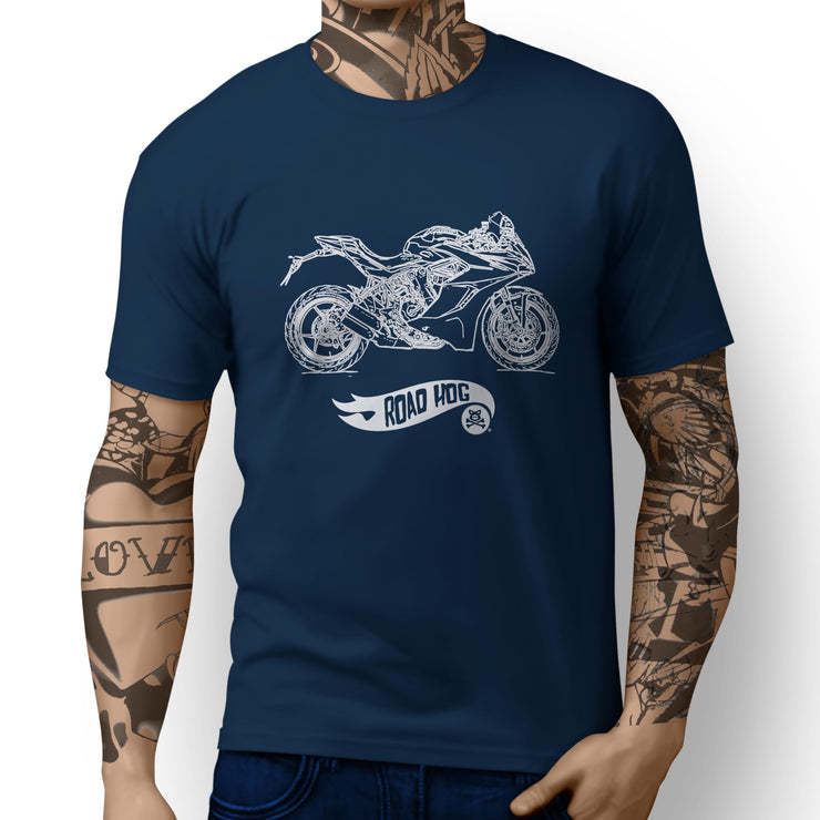 RH Simple Illustration For A Ducati SuperSport S 2017 Motorbike Fan T-shirt