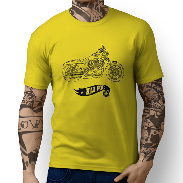 RH Simple Art Tee aimed at fans of Harley Davidson Iron 883 Motorbike