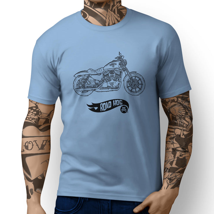 RH Simple Art Tee aimed at fans of Harley Davidson Iron 883 Motorbike