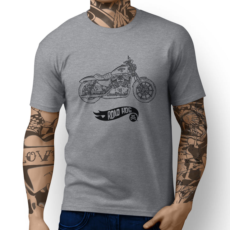 RH Simple Art Tee aimed at fans of Harley Davidson Iron 883 Motorbike