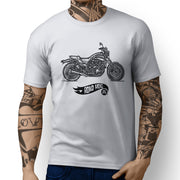 RH Simple Illustration For A Yamaha VMAX 1200 Original Motorbike Fan T-shirt