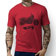 RH Simple Illustration For A Yamaha VMAX 1200 Original Motorbike Fan T-shirt