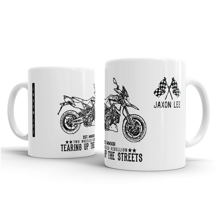 JL Illustration for a Aprilia Dorsoduro 1200 Motorbike fan – Gift Mug
