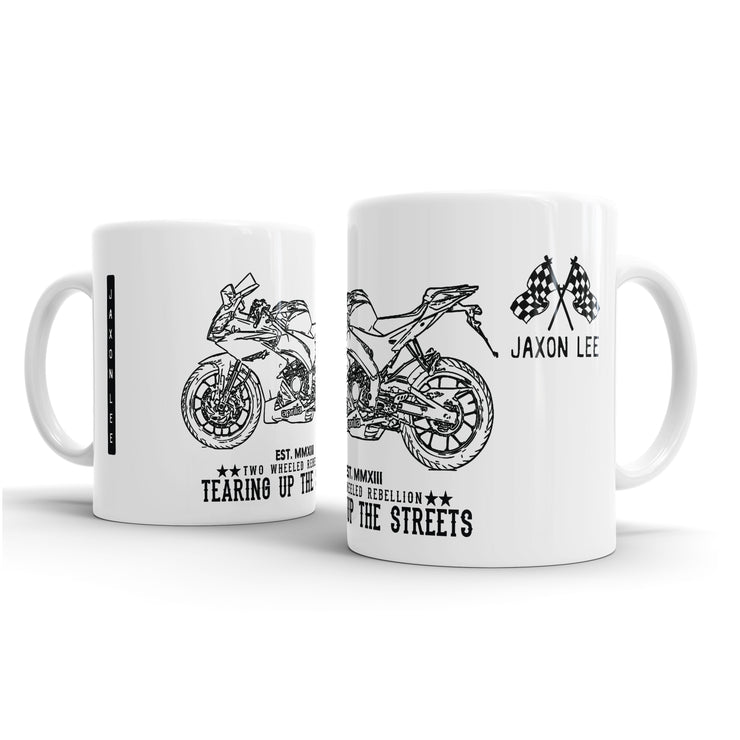 JL Illustration for a Aprilia RS450 Motorbike fan – Gift Mug