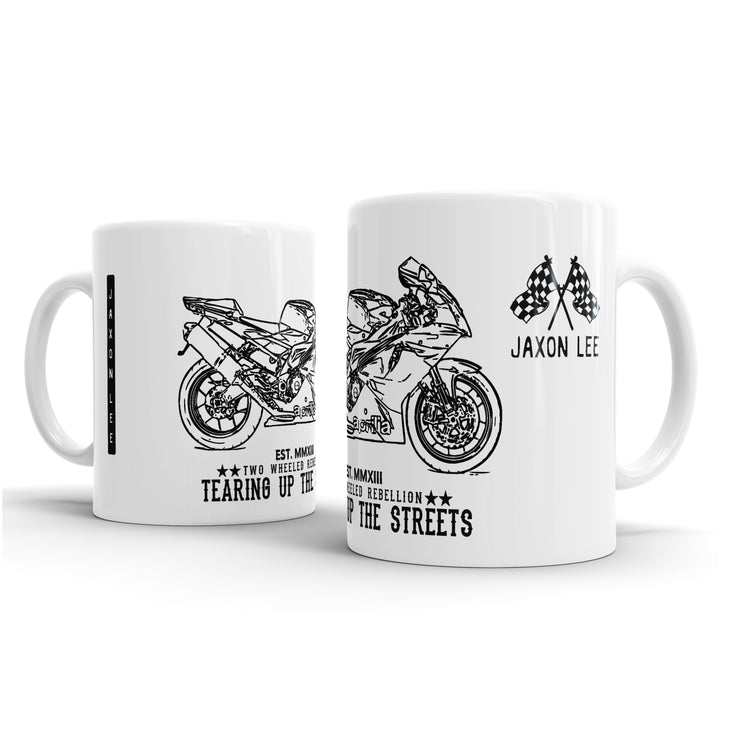 JL Illustration for a Aprilia RSV1000R Factory Motorbike fan – Gift Mug