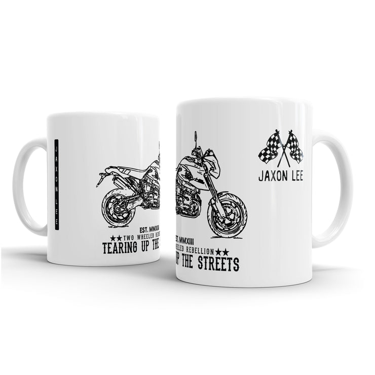 JL Illustration For A BMW HP2 Megamoto Motorbike Fan – Gift Mug