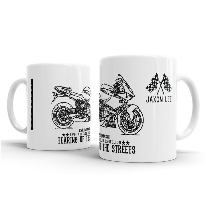 JL Illustration For A BMW HP2 Sport Motorbike Fan – Gift Mug