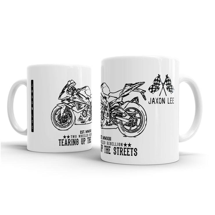 JL Illustration For A BMW HP4 Motorbike Fan – Gift Mug