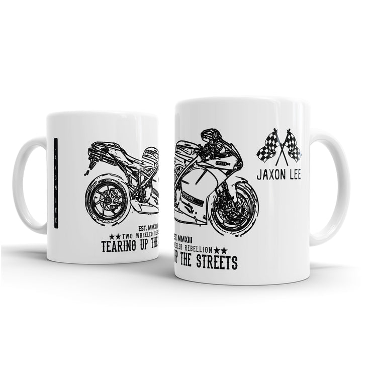 JL Illustration For A Ducati 1198R Corse Special Edition Motorbike Fan – Gift Mug