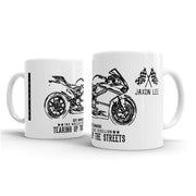 JL Illustration For A Ducati 1199 Superleggera Motorbike Fan – Gift Mug