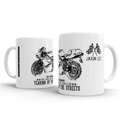 JL Illustration For A Ducati 748 Motorbike Fan – Gift Mug