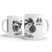 JL Illustration For A Ducati 749R Motorbike Fan – Gift Mug