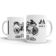JL Illustration For A Ducati 848 EVO Corse SE Motorbike Fan – Gift Mug