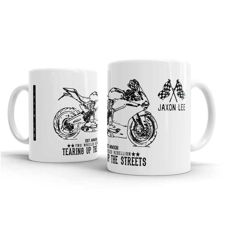 JL Illustration For A Ducati 899 Panigale Motorbike Fan – Gift Mug
