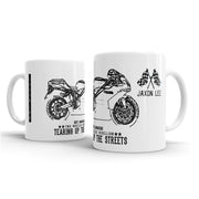 JL Illustration For A Ducati 999 Motorbike Fan – Gift Mug