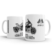 JL Illustration For A Ducati Diavel Carbon Motorbike Fan – Gift Mug