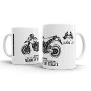 JL Illustration For A Ducati Hypermotard 1100EVO Motorbike Fan – Gift Mug