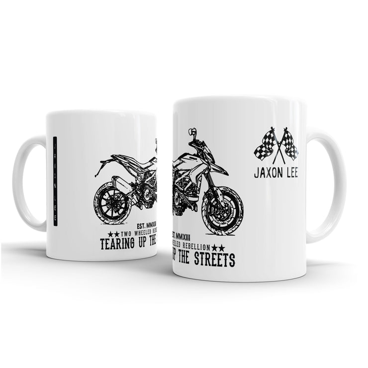 JL Illustration For A Ducati Hypermotard 939 Motorbike Fan – Gift Mug