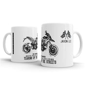 JL Illustration For A Ducati Hypermotard SP 2013 Motorbike Fan – Gift Mug