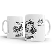 JL Illustration For A Ducati Panigale R Motorbike Fan – Gift Mug