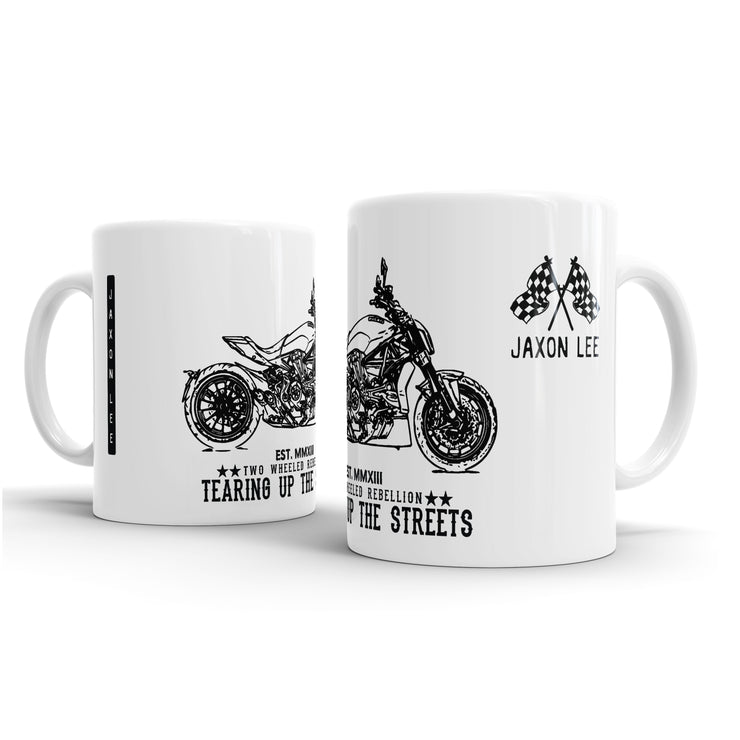 JL Illustration For A Ducati XDiavel Motorbike Fan – Gift Mug
