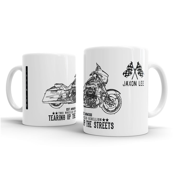 JL Art Mug aimed at fans of Harley Davidson CVO Street Glide Motorbike