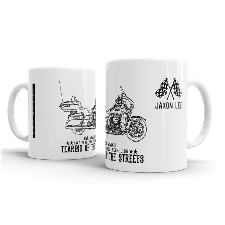 JL Art Mug aimed at fans of Harley Davidson Electra Glide Ultra Classic Motorbike