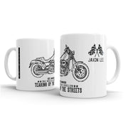 JL Art Mug aimed at fans of Harley Davidson Fat Bob Motorbike