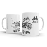 JL Art Mug aimed at fans of Harley Davidson Road Glide Motorbike