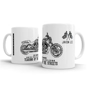 JL Art Mug aimed at fans of Harley Davidson V Rod Muscle Motorbike