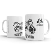 JL Illustration For A Honda CBR125R Motorbike Fan – Gift Mug