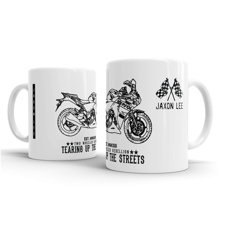 JL Illustration For A Honda CBR250R Motorbike Fan – Gift Mug