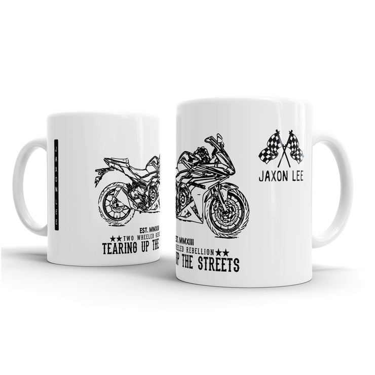 JL Illustration For A Honda CBR500R ABS Motorbike Fan – Gift Mug