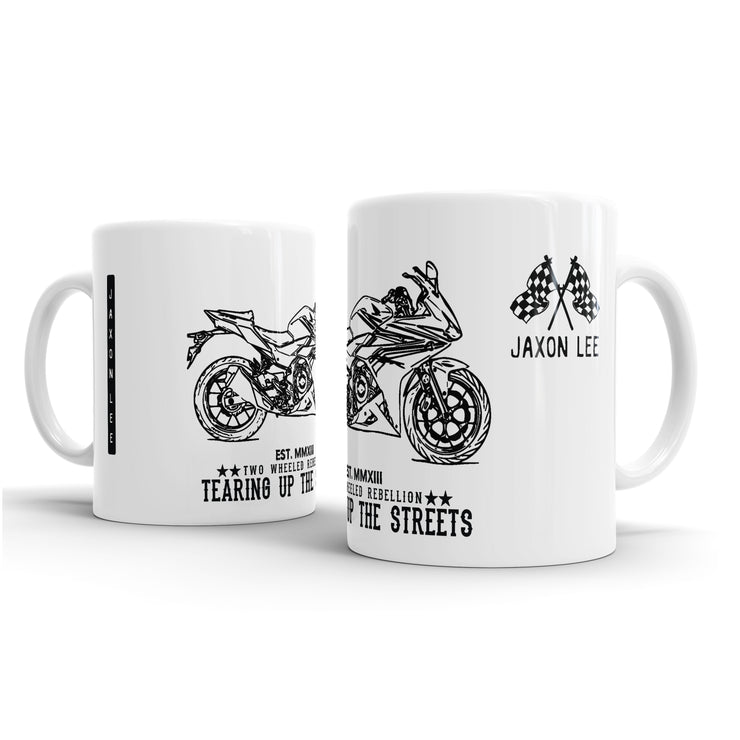 JL Illustration For A Honda CBR500R Motorbike Fan – Gift Mug